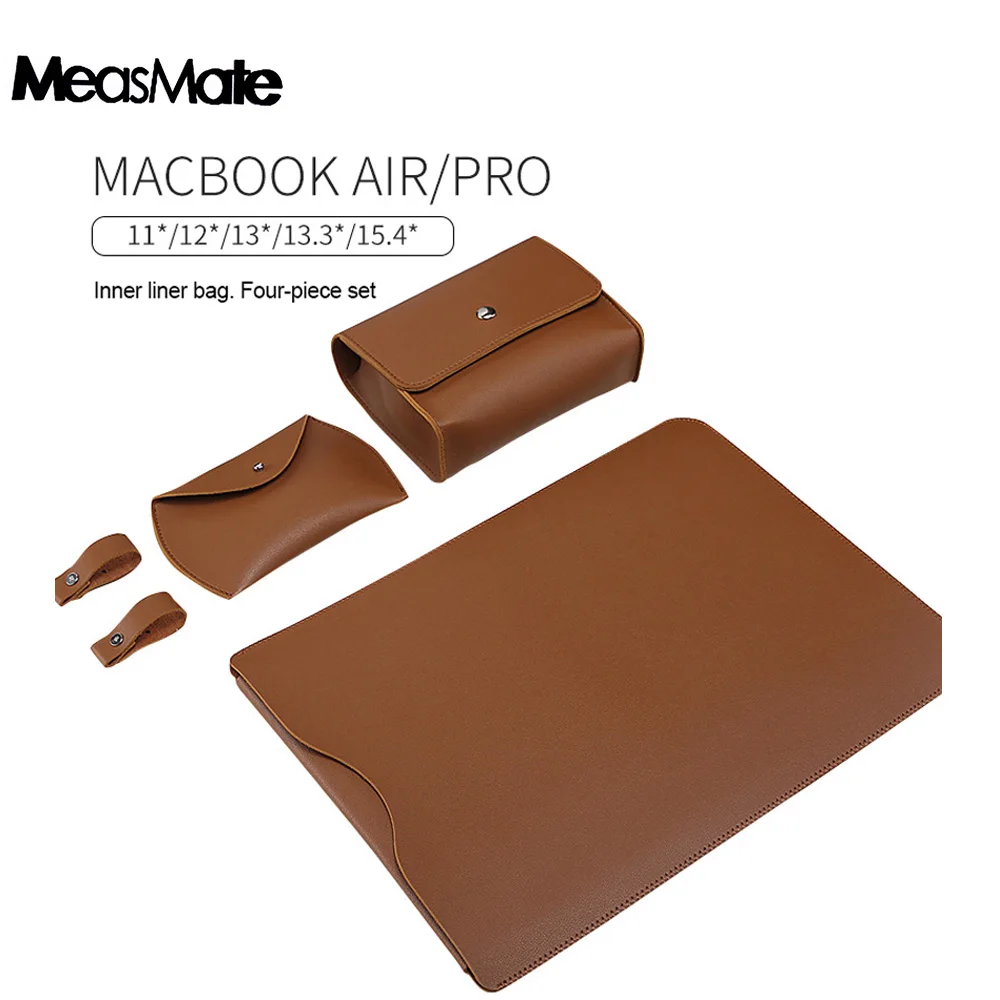 Сумка для ноутбука Macbook Air 13 retina 11 12 15 блокнот ПУ искусственная кожа Чехол Xiaomi Pro 6
