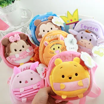 

Eeyore Mickey Fashion Anime Plush Shoulder Bags Soft Cartoon Tote Casual Handbag Fluffy Dolls Phone Bag Lady Girls New