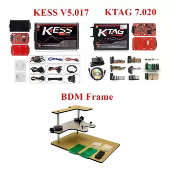 

2020 Newest Version ECU Programmer KTAG V2.24+ V2.47 KESS V2+BDM FRAME Full Adapters No Tokens Free ship