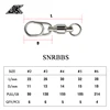 JK New Arrival pike fishing accessories Connector Pin Bearing Rolling Swivel Stainless Steel Snap Fishhook Lure Swivels Tackle ► Photo 2/6