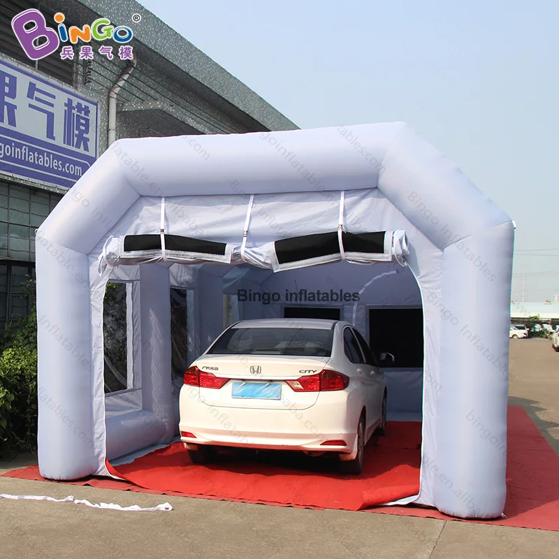 HOT SALE 8X4X3 Meters Inflatable Spray Paint Booth / Portable Inflated Work Station Car Painting Room For Sale - T0035-2 2