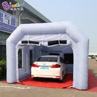 HOT SALE 8X4X3 Meters Inflatable Spray Paint Booth / Portable Inflated Work Station Car Painting Room For Sale - T0035-2 2