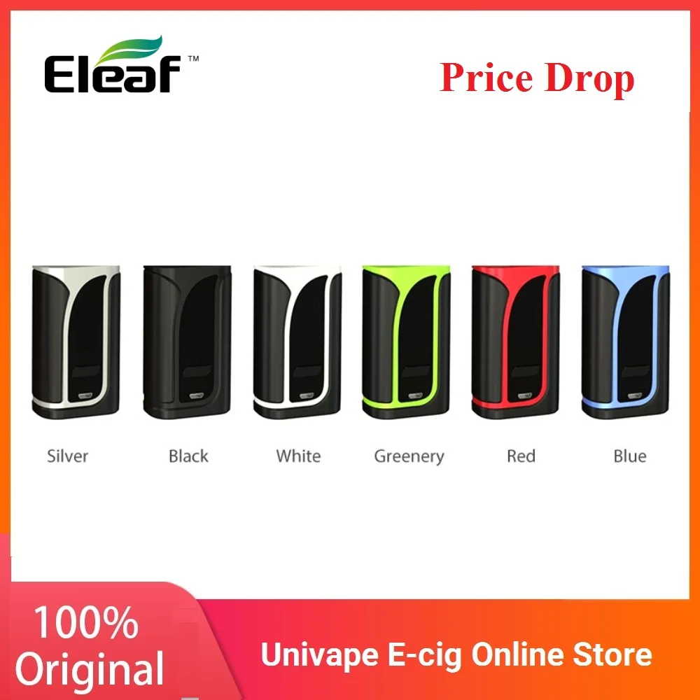 Cena Oryginalny Eleaf IKuun i200 iKuu I200 TC box Mod w wbudowany 4600mAh komórka i 0.96 calowy wyświetlacz Max 200W wyjście ogromna moc Vape Mod