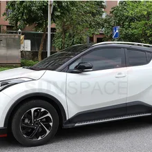 Серебряный Алюминий багажник на крышу для TOYOTA CHR Спойлеры Чемодан рельс