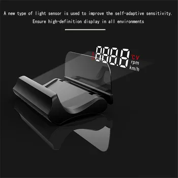 

Universal HUD Head-Up Display Car-styling Hud Display Overspeed Warning Windshield Projector Alarm System 2020 NEW