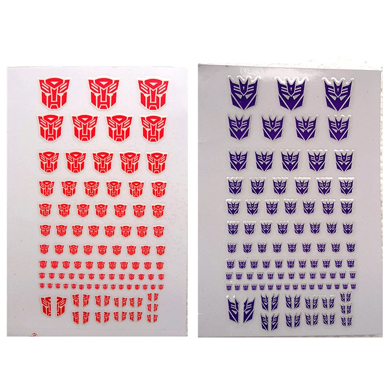 Trasformazione Sciocchi Autobots G1 Adesivi 90 Simbolo Decalcomania Per Accessori Scena Fai Da Te Personalizzati 0.6*0.6-1.5*1.5Cm Decorazione