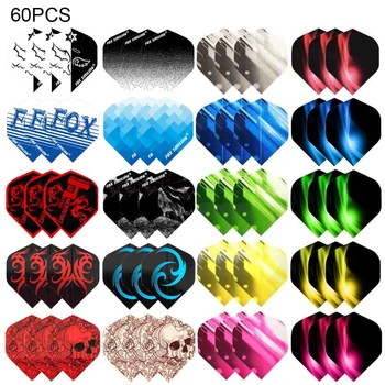 

Fox Smiling Dart Flights Multiple Styles Colorful 60PCS PET Darts Flights Newly Dart Accessories