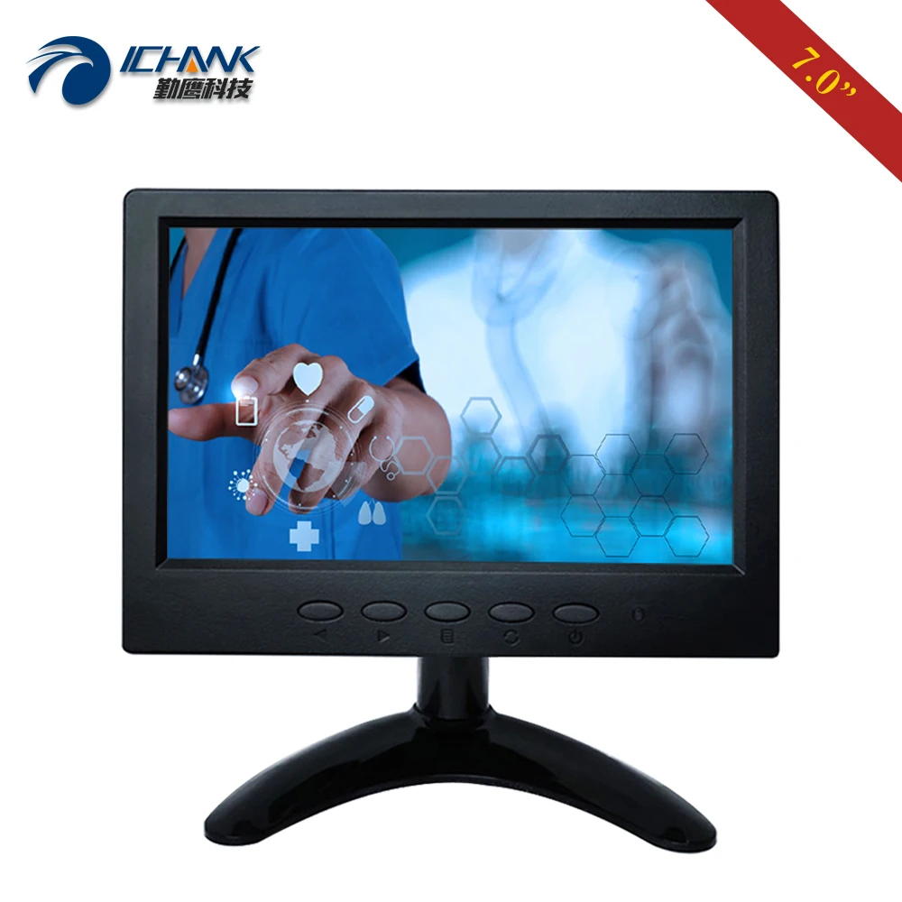 B070JC ABHUV/7 дюймовый 1024x600 16:9 резистивный сенсорный ПК МОНИТОР/7 маленький