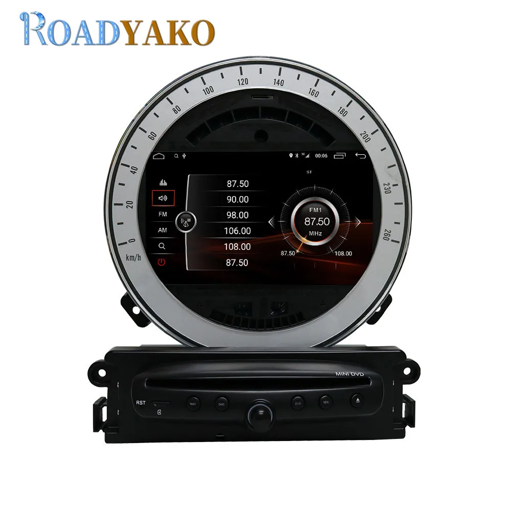 7 ''Автомагнитола Android 9,0 2G 32G авто DVD gps навигация четырехъядерный для Mini Cooper 2011- Автомагнитола с Bluetooth wifi