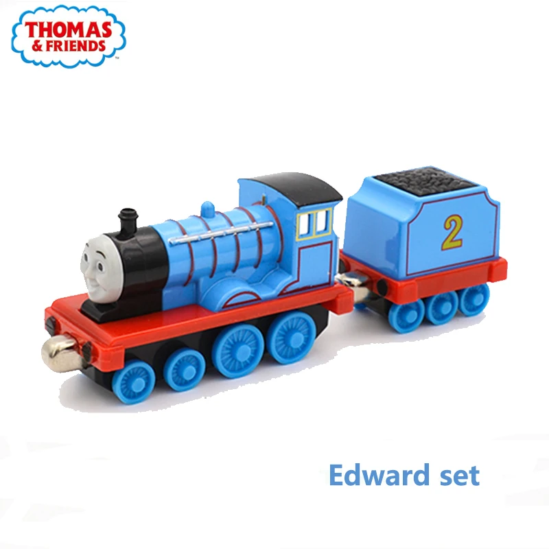 Genunie Томас и Друзья 1:43 поезд карета набор Sodor остров автомобилей модель Металлические Магнитные рождественские подарки игрушки для детей