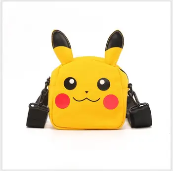 

Cartoon Pokemon Women Shoulder Bag Pocket Monsters Pikachu Psyduck Charmander Eevee Small Crossbody Bags Messenger Phone Bags