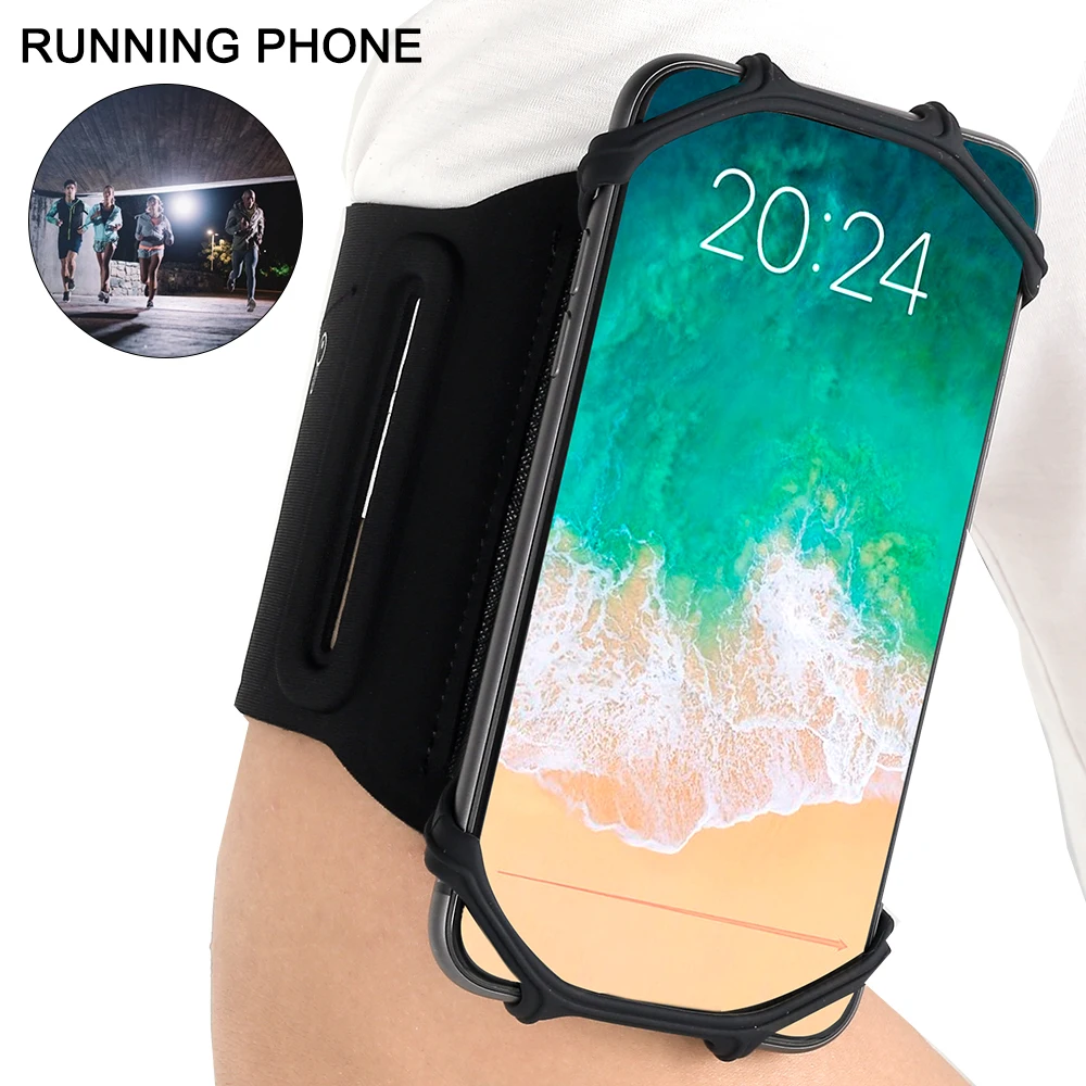 

Running Armband Detachable and 360°Rotation Running Armband Phone Holder Fits All Phones up to 7.9 inch Adjustable