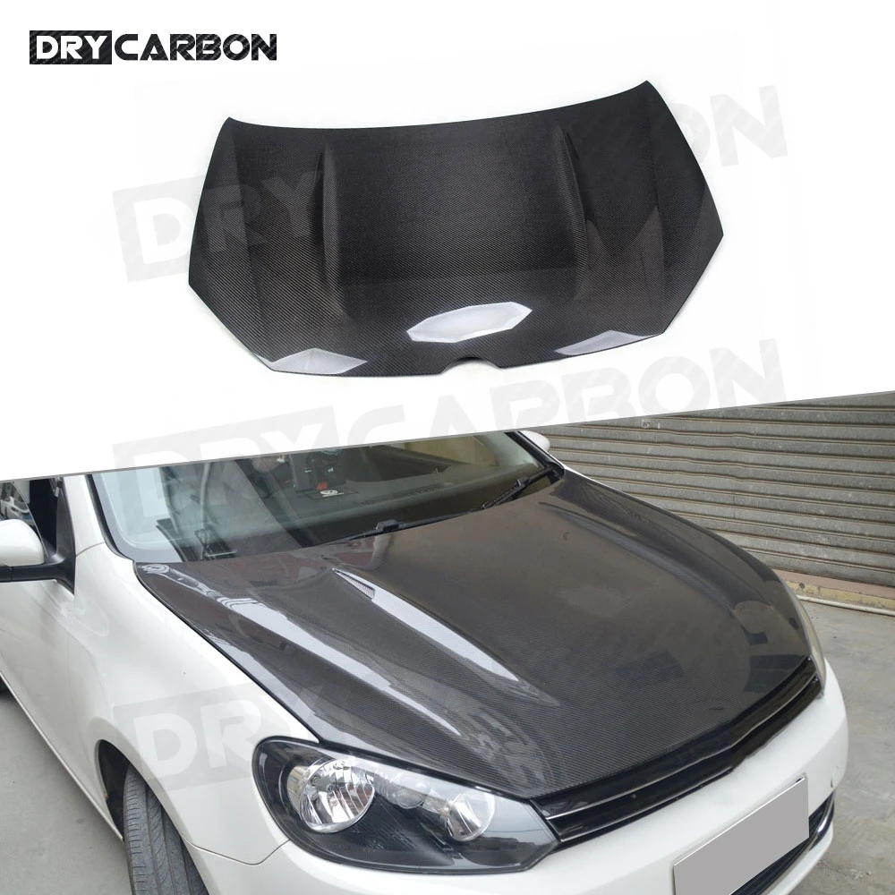 Карбоновая передняя крышка капота двигателя для Volkswagen VW Golf 6 VI MK6 GTI R20 2010-2013 FRP