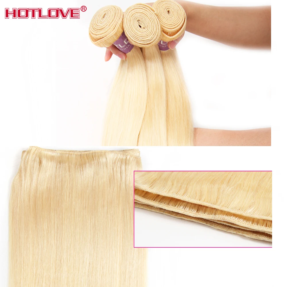 613-Blonde-Straight-Hair-2-Bundles-with-Lace-Frontal-Closure-with-Baby-Hair-Malaysian-Honey-Blonde