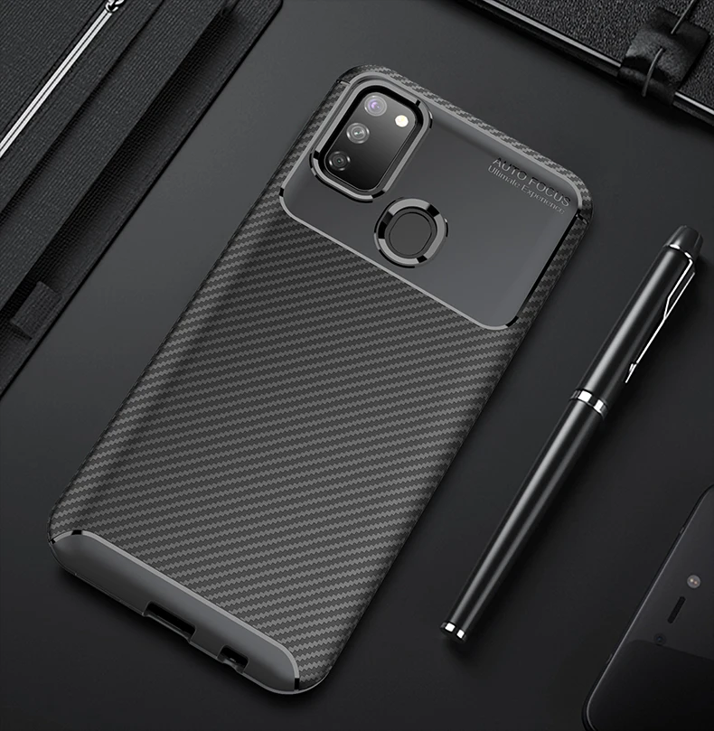 Чехол для телефона Samsung M30s чехол роскошный бампер из углеродного волокна мягкие
