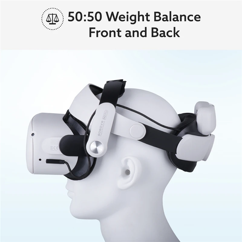 BOBOVR M2 Pro Head Strap For Oculus Quest 2 VR Headset Battery Elite Halo Strap Battery Pack Controller Cover Carrying Case Bag - Image 2