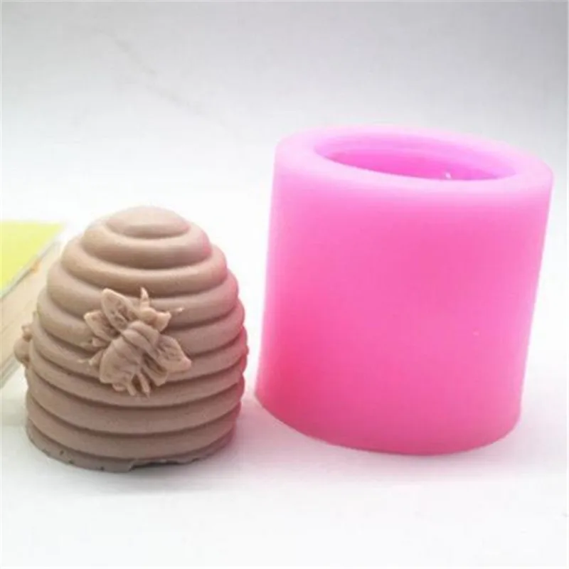 Пчелиный улей силиконовый помадка форма для мыла свеч торт Декор Sugarcraft молд ручной работы