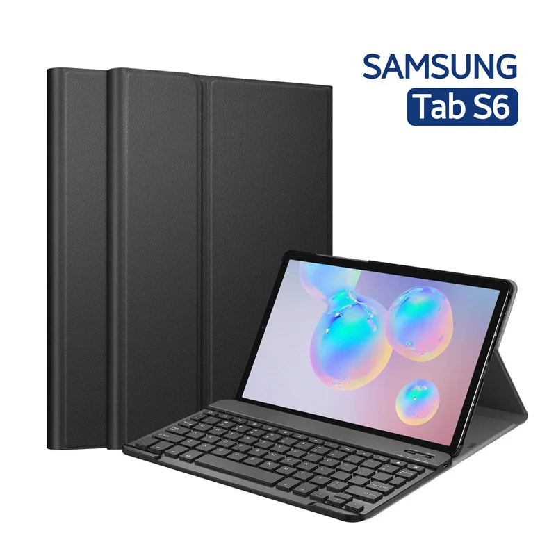 Беспроводная клавиатура с Bluetooth и флип чехол из искусственной кожи для Samsung Galaxy TAB