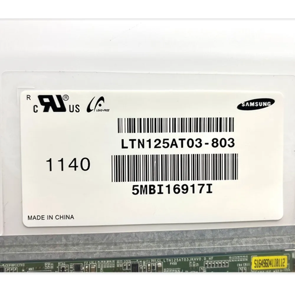Polegadas Slim 40pins para Samsung 350u2b-a04 Np400b2b Np350u2a A01 Ltn125at03803 801 Laptop Lcd Tela Matriz do Painel 125 - Imagem 2