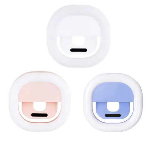 Flash Light Camera Clip-on Mobile Phone Ring Light Para Celular Video Light Enhancing Lamp LEDS Luminous Ring Clip Light