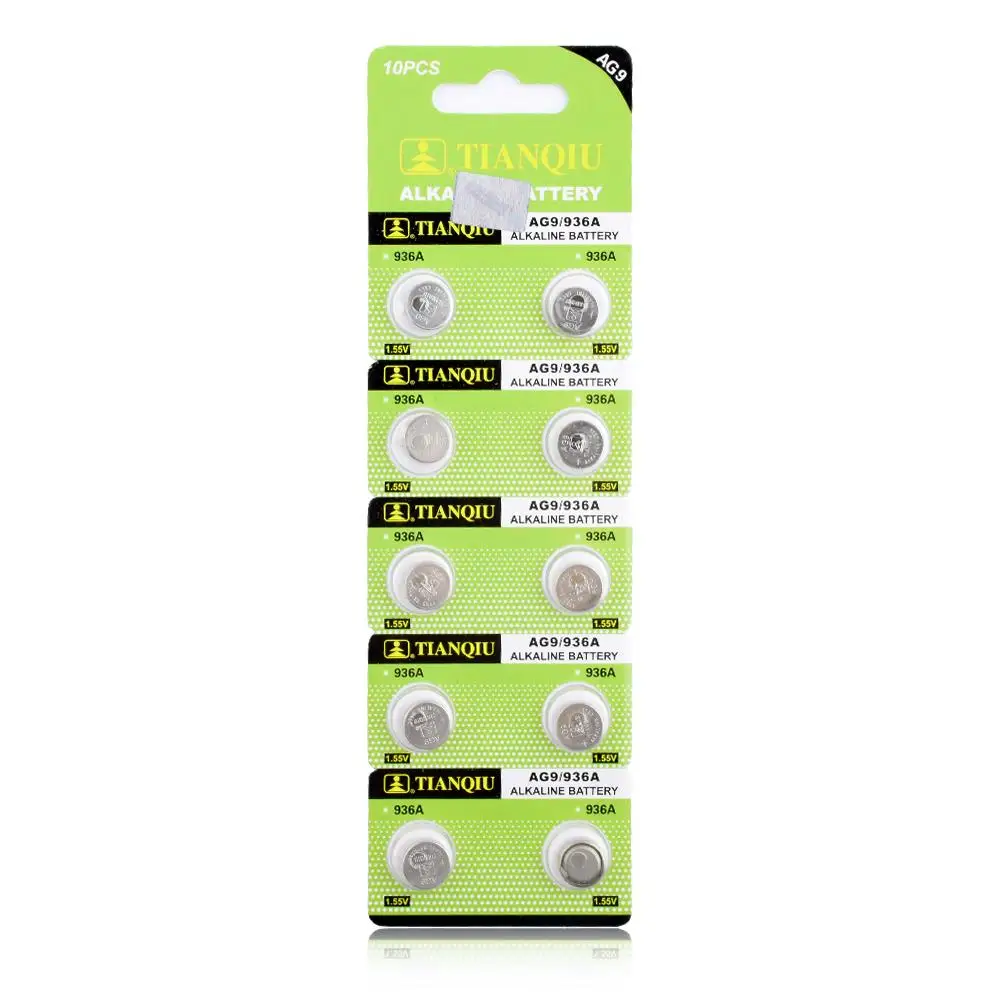 20Pcs/Pack AG7Button 1.55V Batteries LR927 LR57 395A SR927W 399 GR927 Alkaline Battery For Digital Cameras Camcorders Cell Coin