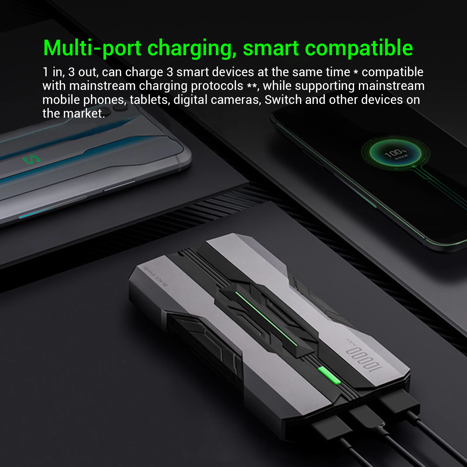 Black Shark 3 3 Pro Power Bank 10000mAh 18W Quick Charge for Xiaomi,Samsung,Huawei,iPHone PowerBank Mobile Phone Accessories portable charger for android