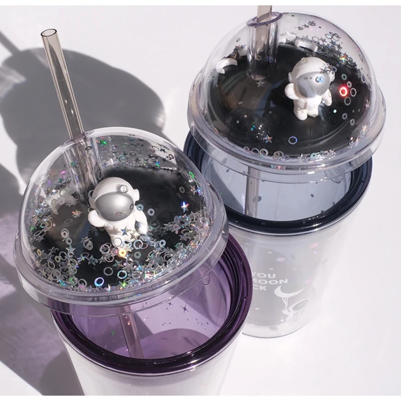Kawaii Space Astronaut Sequin Bottle - Limited Edition
