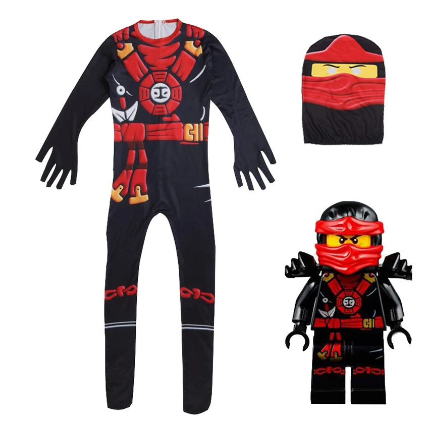 Ninjago/вечерние костюмы; Одежда для мальчиков; Карнавальный костюм супергероя; костюм ниндзя для девочек; костюм на Хэллоуин; вечерние Детские платья для мальчиков