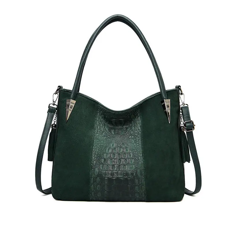 YASICAIDI повседневная женская сумка-тоут с верхней ручкой из искусственной кожи, сумка через плечо, женская сумка-мессенджер - Цвет: Green