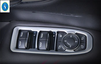 

Yimaautotrims Fit For Cadillac XT5 2016 - 2020 Chrome Inner Car Door Armrest Window Glass Lift Button Panel ABS Cover Trim