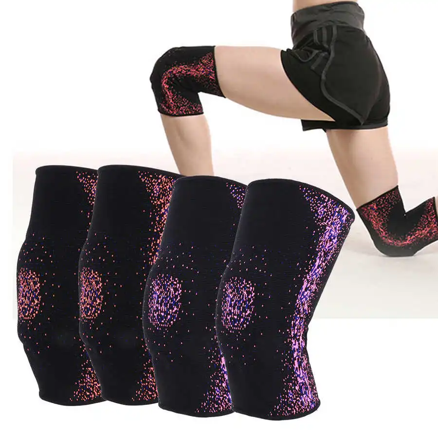 

2 Pcs/Lot Knitted Nylon Outdoor Sports Anti-Collision Knee Pad Protection Compression Kneepad Gym For Sports Safety Accessory