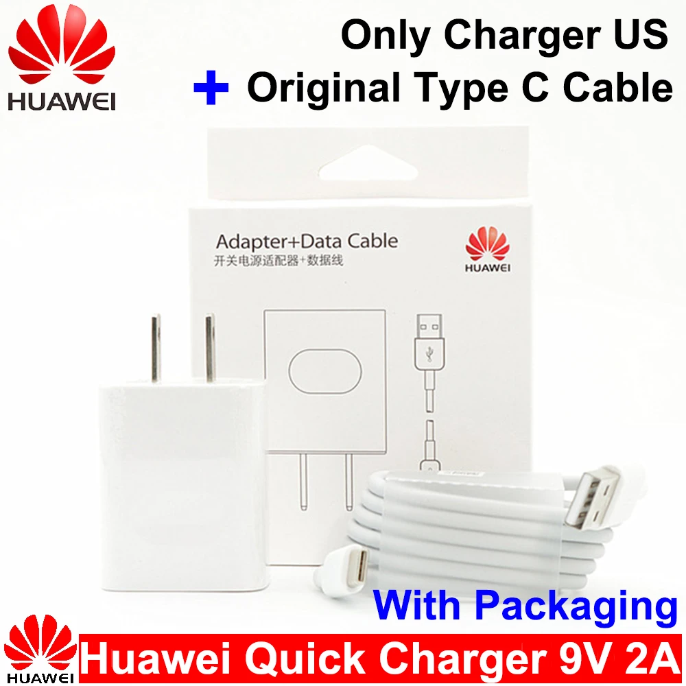 Huawei 9V2A UK/EU/US Fast Charger QC2.0 Quick Fast Charge Adapter Type C/Micro USB Cable For Mate 7 8 10Lite P8 9 10Lite Honor 8 usb charger Chargers