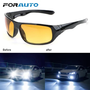 

FORAUTO Night Vision Goggles Car Driving Glasses Eyewear UV Protection Sunglasses Goggles For Outdoor Sport Auto Accessries