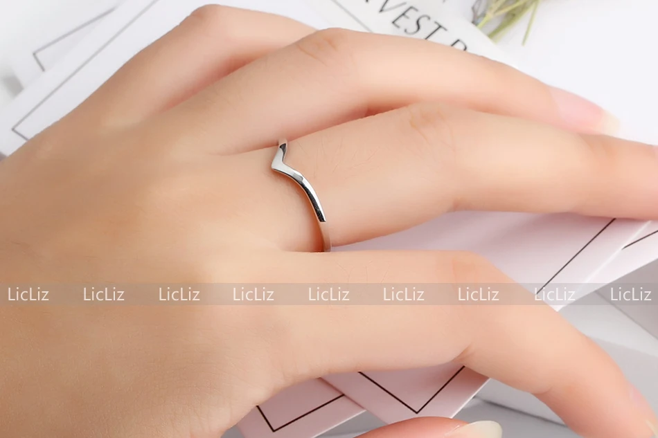 LicLiz, 925 пробы, серебряное, полое Ювелирное кольцо с плетеным орнаментом для женщин, треугольный крест, сердце, звезда, лист, кольцо, Joyas de Plata 925 LR0469