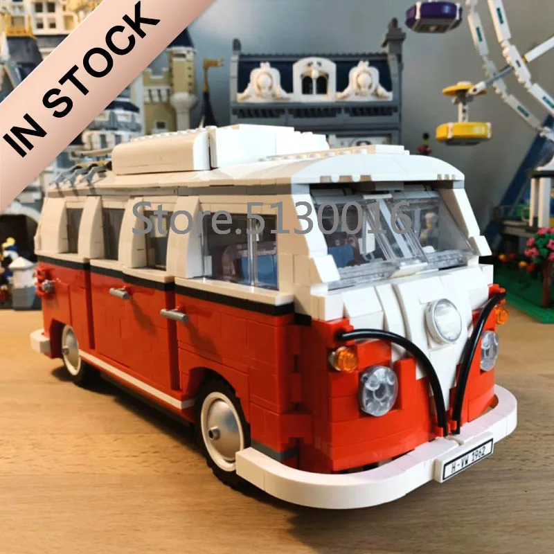 21001 21002 21003 Creator T1 Camper RV туристическая машина 1354 шт. модель строительные блоки игрушки MOC 10220 10242 10252 10569 - Цвет: 21001