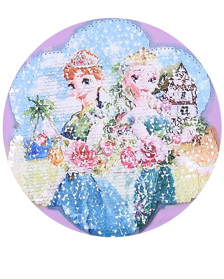 Disney с изображением Эльзы из мультфильма «Холодное сердце» платье с блестками для девочек; кофта с капюшоном и весна-осень Реверсивный свитера с блестками для девочек, пальто принцессы