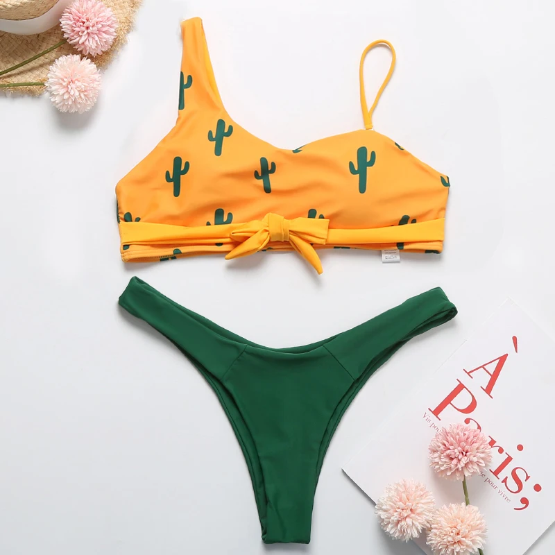 Бикини вязаное крючком купальник из 2 предметов женское бикини стринги