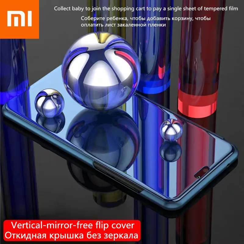 Зеркальный Чехол-книжка для Xiaomi Redmi Mi 8 SE A1 A2 Lite MIX2 6A Note 6 Pro 5 Plus 5A Prime 4X 4 Global S2 Poco F1 |