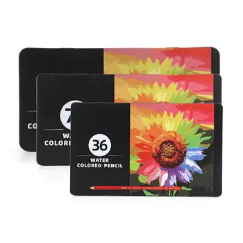 

36/72/120 Colors Professional Water Soluble Colored Wooden Pencils Artists Draw