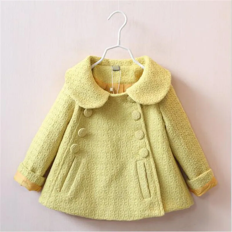 yellow Weoneit/Новое Модное детское зимнее пальто; одежда для маленьких девочек; осенне-зимняя детская одежда; куртка для девочек - Цвет: yellow