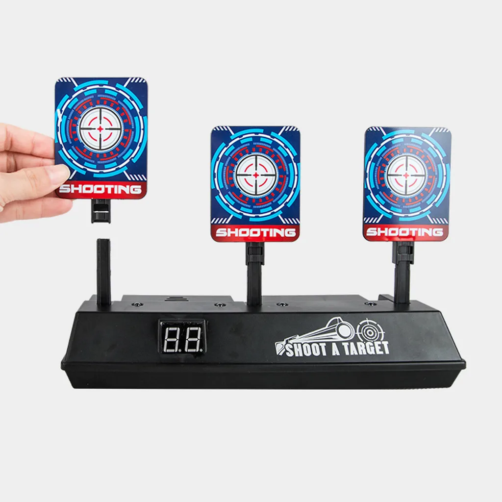 DIY Высокая точность забивание Авто Сброс электрическая мишень для Nerf игрушки Спорт на открытом воздухе забавные игрушки для Детское ружье игрушки запчасти