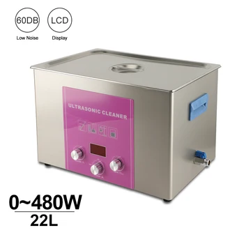 

Time Heat Power Set LCD Display Ultrasonic Cleaner 22L Tank Mold Lab Factory Ultrasound Washing Machine