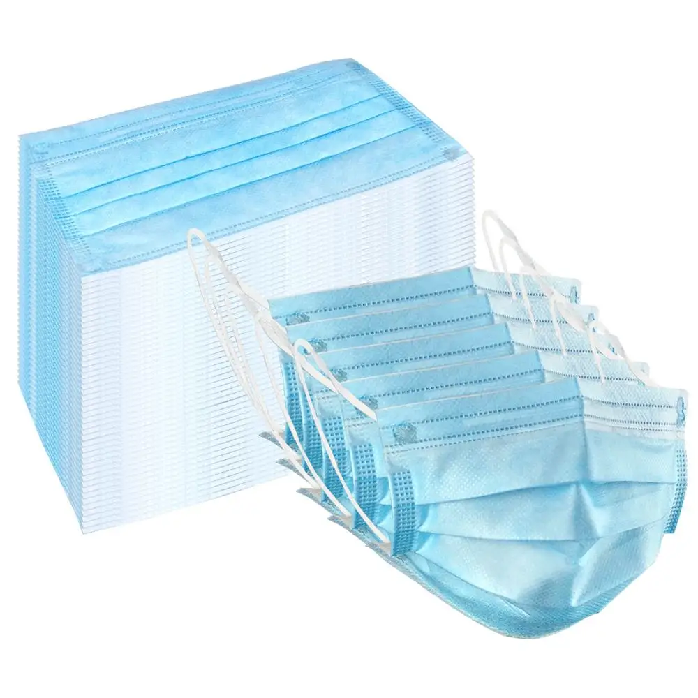 

50-200pc Disposable Mask Anti-dust Safe Disposable Face Masks Elastic Ear Loop Anti-Dust Meltblown Cloth Masks