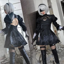 Anime Neal Mechanical Era Cosplay Costume Women's Halloween Party Clothing 2b Cos Young Sister C Clothing Dress