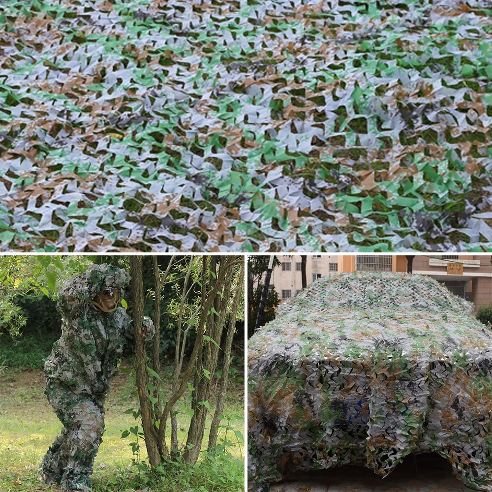 Цифровой Камуфляжный сетчатый военный большой размер солнцезащитный козырек ткань для охоты на открытом воздухе скрытый Чехол для кемпинга CS Camo внутреннее украшение