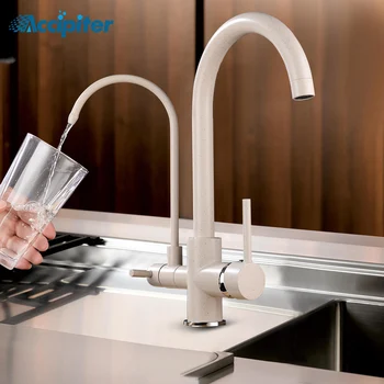 

Filter kitchen Faucet Countertop Single-Hole Installation Mixer Tap 360-Degree Rotating Kitchen Tap