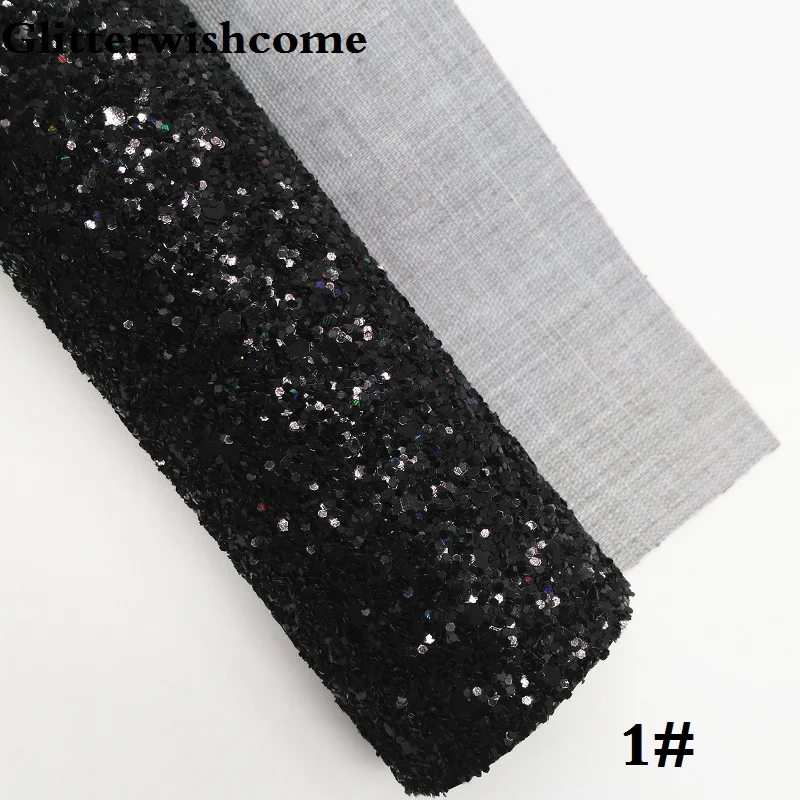 Glitterwishcome 30X134 см мини рулонов винила для банты радужные с эффектом блестящей кожи тканевый Виниловый фон для банты, GM230 - Цвет: 1