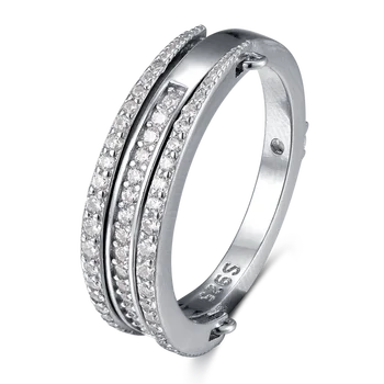 

Fahmi 2020 New Popular 100% 925 Sterling Silver Love Heart Ring1-40 High Quality Original Jewellery For Women Party Wedding Gift