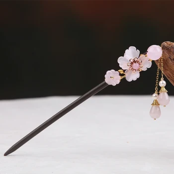 

Ancient Chinese clothing, pan hair headdress, female double-sided hairpin, super immortal beauty, palace classic hair style,