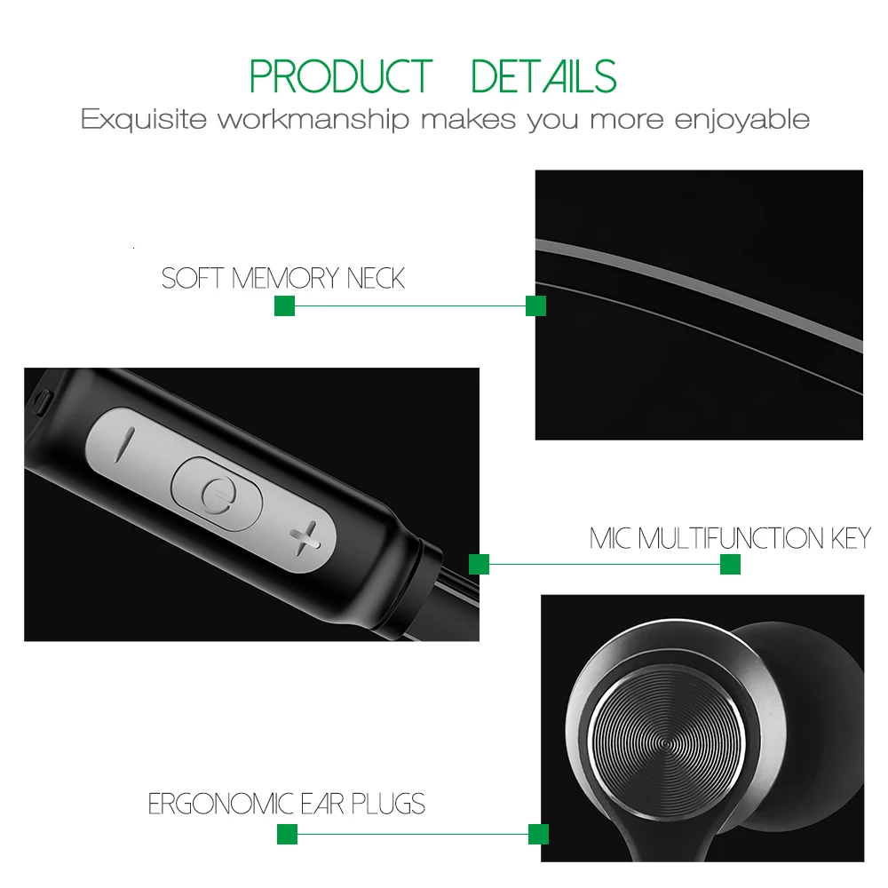 CHYI беспроводные bluetooth-наушники, магнитные наушники, спортивные наушники, устранение шума, наушники с басами, наушники с микрофоном, Mp3